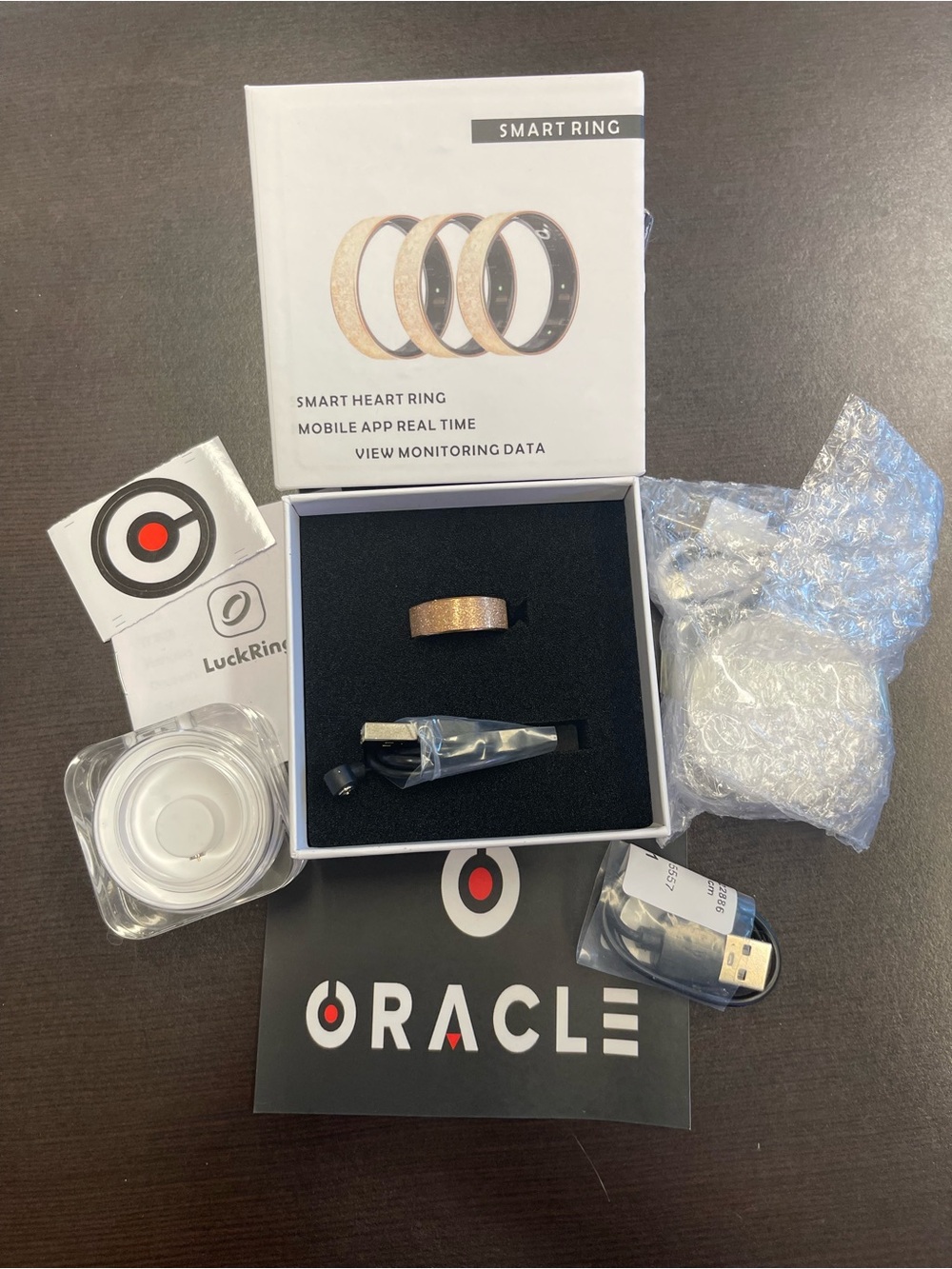 Oracle Smart Ring - Rose Gold Glitter